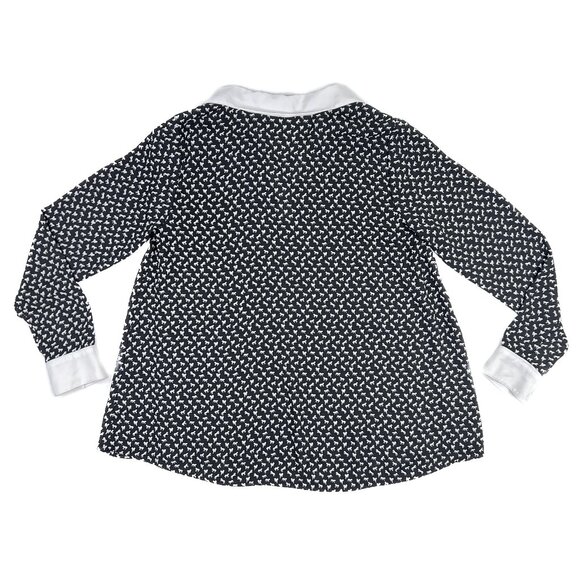 Free People Horse Print Boyfriend Blouse V-Neck Button-Down Shirt Size S - NWOT - Picture 3 of 10